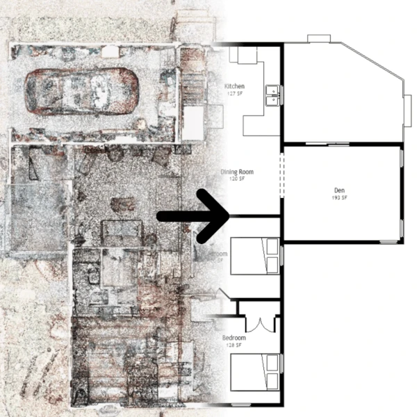Image showing a Laser Scan converted to CAD